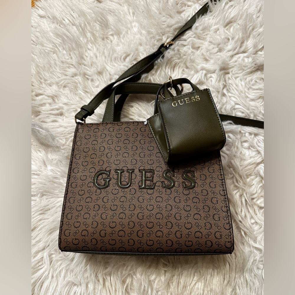 GUESS GELBER MINI TOTE